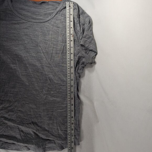 2 Set Icebreaker Cool-Lite Woman L Large Gray Shirt Short Long Sleeve Merin Wool - Picture 10 of 15